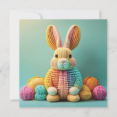 イースター かわいい ウサギ シーズンカード (正面)