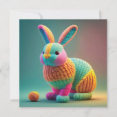 イースター かわいい ウサギ シーズンカード (正面)