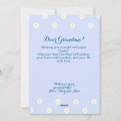 イースター かわいい ウサギ フラット ホリデー カード (裏面)