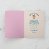 イースター、ひ孫、ぬいぐるみイースターバニー カード (内部)