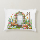 イースター アクセント ピロー – ウサギと卵の春の装飾 (裏面)