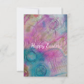 イースター アブストラクト ミックスメディア カード (正面)