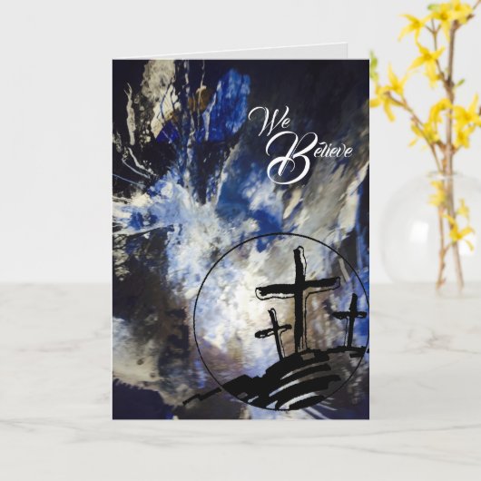 イースター・アレルヤ カード (黄色い花)