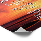 イースター・イエスが教会の礼拝を復活カスタマイズした ポスター (角)