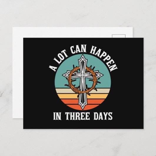 イースター・イエス・キリスト教徒の3日では、多くのことが起こる ポストカード (正面/裏面)