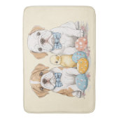 イースター・イングリッシュ・ブルドッグ バスマット (正面縦)