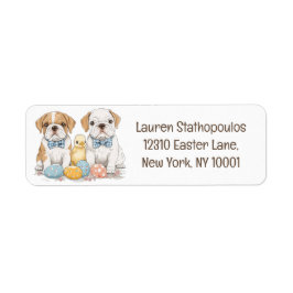 イースター・イングリッシュ・ブルドッグ ラベル