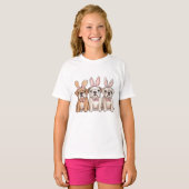 イースター イングリッシュ ブルドッグ Tシャツ (正面フル)