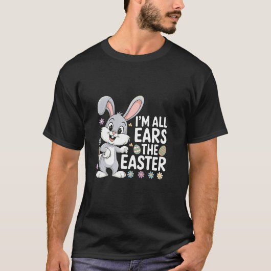 イースター イースターの日 たまご チョコレート ウサギさん大好き Tシャツ (正面)