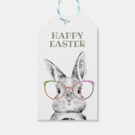 イースター、イースターバスケット、バニー ギフトタグ