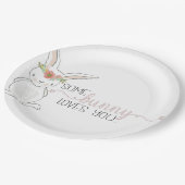 イースター、イースターバニー、イースターデコール ペーパープレート (アングル)