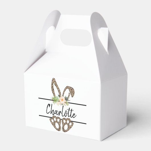 イースター、イースターバニー、イースターパッケージング フェイバーボックス (正面サイド)