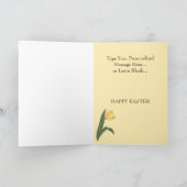イースター ウサギのグリーティング カード - カスタムまたはブランク カード (内部)