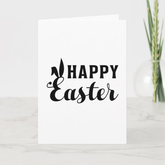 イースター ウサギ イースター かわいい 卵 面白い ギフト アイデア カード (正面)