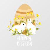 イースター ウサギ イースター 卵 ビジネス ショップ ウィンドウサイン (シート)