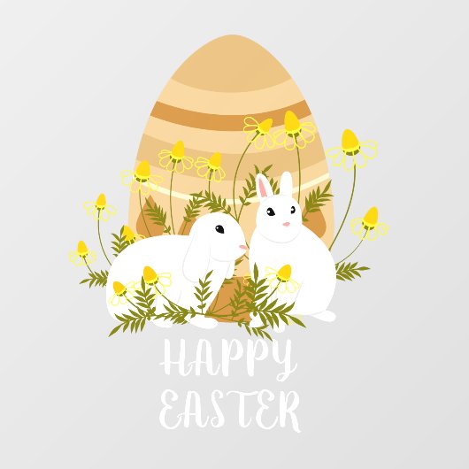 イースター ウサギ イースター 卵 ビジネス ショップ ウィンドウサイン (シート)