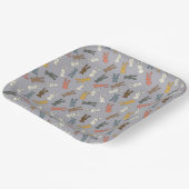 イースター ウサギ キャラクター ペーパープレート (傾斜あり)