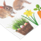 イースター ウサギ コラージュ ホリデー パーティー テーブルクロス (アングル)