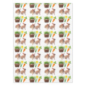 イースター ウサギ コラージュ ホリデー パーティー テーブルクロス (正面)