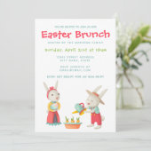 イースター ウサギ フラワー ブランシュ 招待状 (スタンド正面)