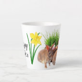 イースター ウサギ ホリデー 季節の カフェラテマグ (正面)