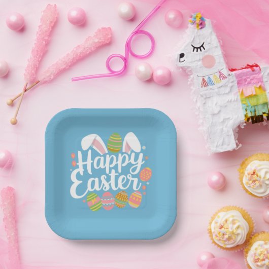 イースター ウサギ 卵の休日 ペーパープレート (パーティー)