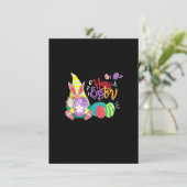 イースター ウサギ 卵 ハンティング 面白い 幸せなイースター 招待状 (スタンド正面)