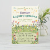 イースター・エクストラバガンザ・パーティ招待状 - 春の楽しいお祭り 招待状 (スタンド正面)