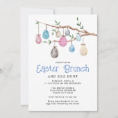 イースター・エッグのイースター・ブランチ招待状 招待状 (正面)