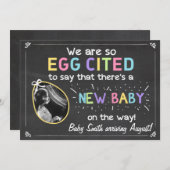 イースター・エッグの妊娠超音波発表 シーズンカード (正面/裏面)