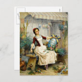 『イースター·エッグ素晴らし、アー絵画ト·ヴィンテージ』 シーズンポストカード (正面/裏面)