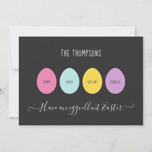 イースター・エッグ・ファミリー シーズンカード (正面)