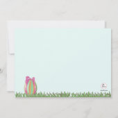 イースター·エッグ·マーチ写真誕生日パーティーの招待 招待状 (裏面)