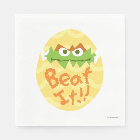 『イースター・オスカー・ザ・グルーフ』 スタンダードランチョンナプキン (正面)