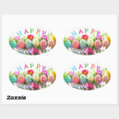 イースター オーバル ステッカー (シート)