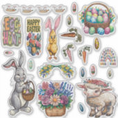 イースター カスタムカット ビニール ステッカー シール (正面)