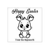 🐰 イースター カスタム イースター 木製アートスタンプ ラバースタンプ (インプリント)