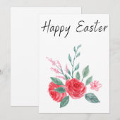 イースター カードセット - イースター ウサギとひよこ シーズンカード (正面/裏面)