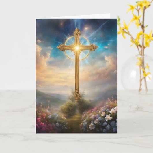 イースター カード (黄色い花)