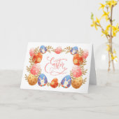 イースター カード (黄色い花)