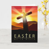 イースター カード (黄色い花)