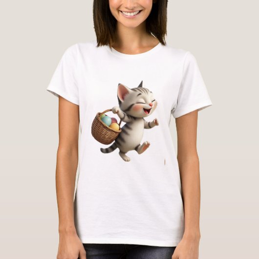 イースター+キティ Tシャツ (正面)