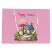 イースター ギフトバッグ – ウサギと卵の春のパーティー景品 (裏面)