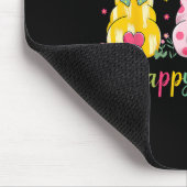 イースター ギフト うさぎ ピンク リボン お花 可愛い マウスパッド (コーナー)