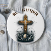 イースター・クリスチャン・クロスの恵み | 缶バッジ (インサイチュ)