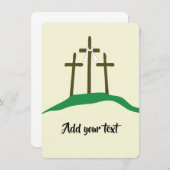 イースター クリスチャン テンプレート (正面/裏面)