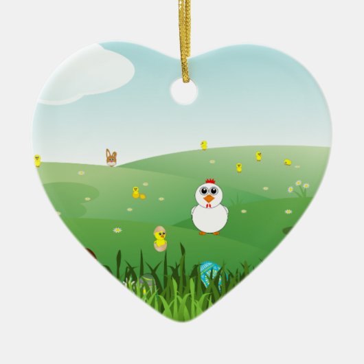 イースター・グラス セラミックオーナメント (正面)