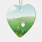 イースター・グラス セラミックオーナメント (左)