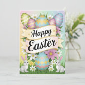 イースター グラフィック デザイン アート 招待状 (スタンド正面)