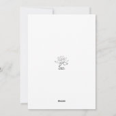 イースター・グリーティングフランスの、バニー・ラビット、ヴィンテージ シーズンカード (裏面)